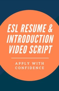 ESL Resume and Introduction Video Script - Apply with Confidence